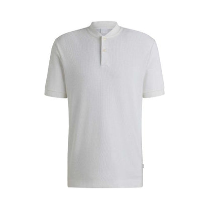 Front - Hugo Mens H-Pratt 120 Collarless Polo Shirt