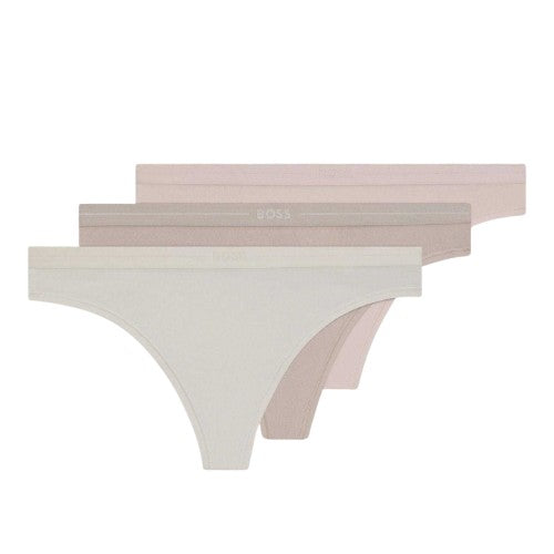 Front - Boss Womens/Ladies Logo Thong (Pack of 3)