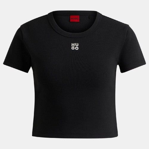 Front - Hugo Womens/Ladies Delanor Cotton Blend Slim T-Shirt