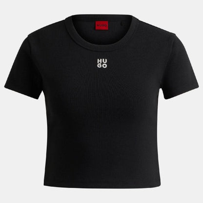 Front - Hugo Womens/Ladies Delanor Cotton Blend Slim T-Shirt