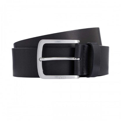 Front - Boss Jor-V Engraved Logo Leather Buckle Belt