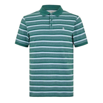 Front - Original Penguin Mens Striped Polo Shirt