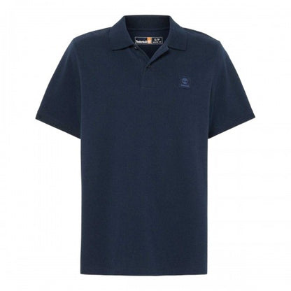 Front - Timberland Mens Badge Regular Short-Sleeved Polo Shirt