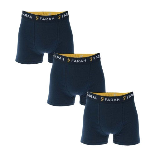 Front - Farah Mens Boxer Shorts (Pack of 3)