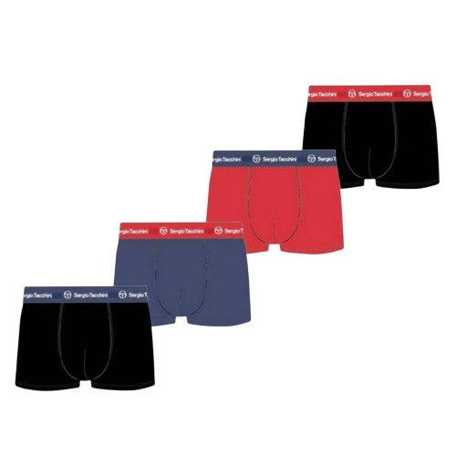 Front - Sergio Tacchini Mens Boxer Shorts (Pack of 4)