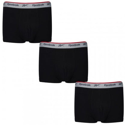 Front - Reebok Mens Boxer Shorts (Pack of 3)