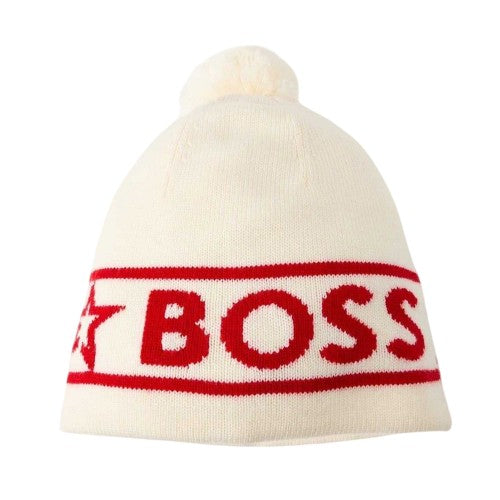 Front - Boss Unisex Adult Knitted Beanie