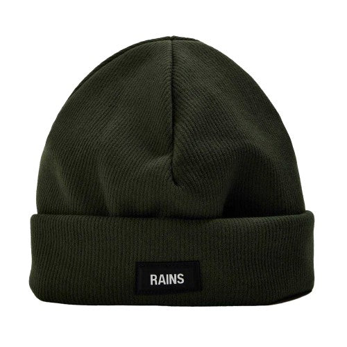 Front - Rains Unisex Adult Wordmark Beanie