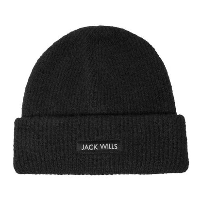 Front - Jack Wills Ribbed Casual Beanie