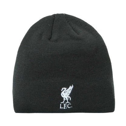 Front - Liverpool FC Unisex Adult Team Ribbed Beanie