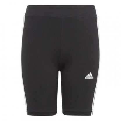 Front - Adidas Girls Essential Breathable Biker Shorts