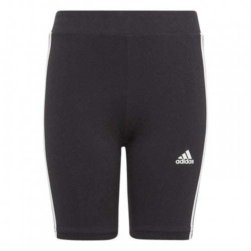 Front - Adidas Girls Essential Breathable Biker Shorts