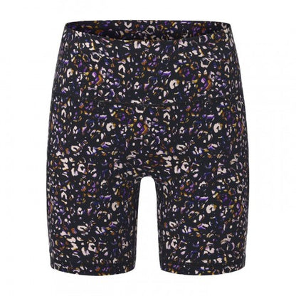 Front - Biba Womens/Ladies Leopard Print High Waist Cycling Shorts