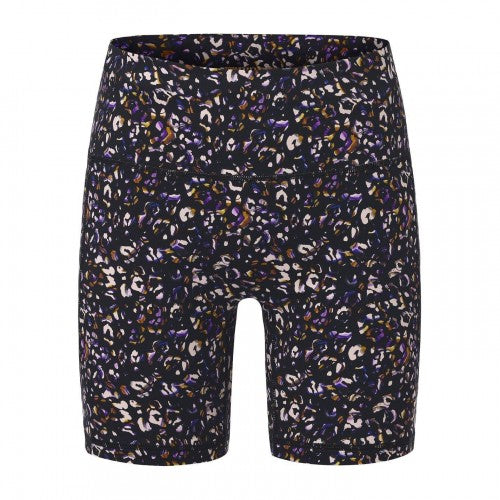 Front - Biba Womens/Ladies Leopard Print High Waist Cycling Shorts