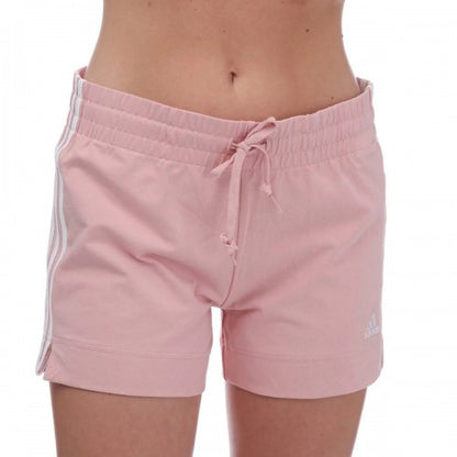 Front - Adidas Womens/Ladies Essentials Striped Slim Shorts