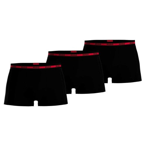 Front - Hugo Mens Boxer Shorts (Pack of 3)