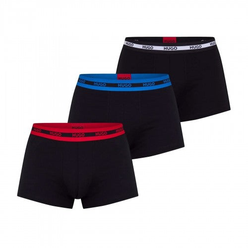 Front - Hugo Mens Boxer Shorts (Pack of 3)
