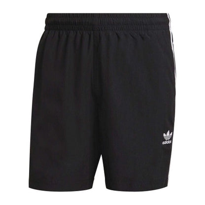 Front - Adidas Mens Originals 3 Stripes Swimming Swim Shorts