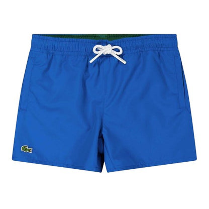 Front - Lacoste Boys Crocodile Print Swim Shorts