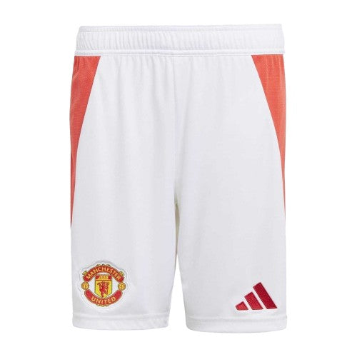 Front - Adidas Childrens/Kids Home Manchester United FC Football Shorts