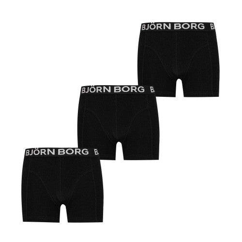 Front - Bjorn Boys Sammy Boxer Shorts (Pack of 3)