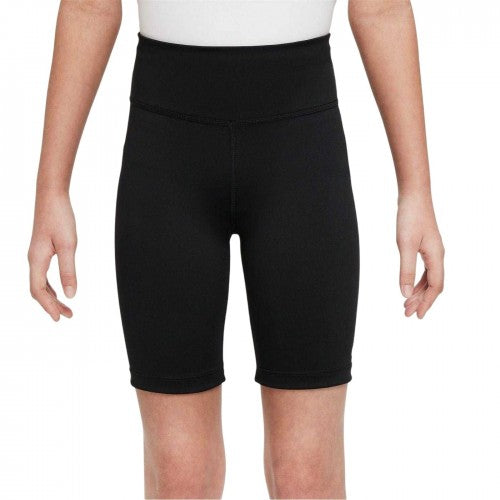 Front - Nike Girls Sportswear Tight Biker Shorts