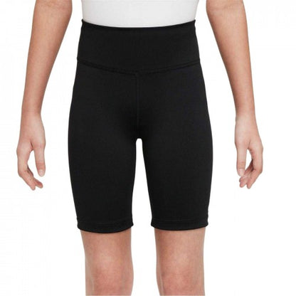 Front - Nike Girls Sportswear Tight Biker Shorts