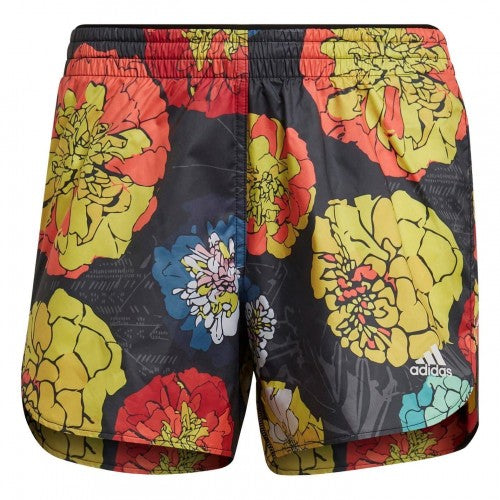 Front - Adidas Womens/Ladies Floral Pattern Shorts