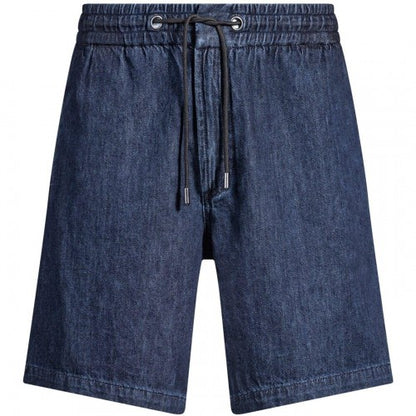 Front - Boss Mens Denim Shorts