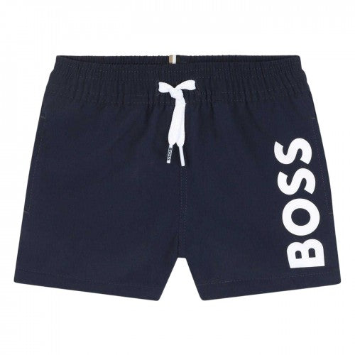 Front - Boss Baby Boys Logo Swim Shorts