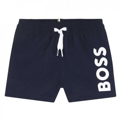 Front - Boss Baby Boys Logo Swim Shorts