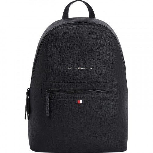 Front - Tommy Hilfiger Essential Faux Leather Everyday Backpack
