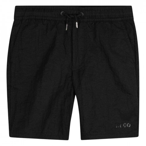 Front - Hugo Boys Drawstring Swim Shorts