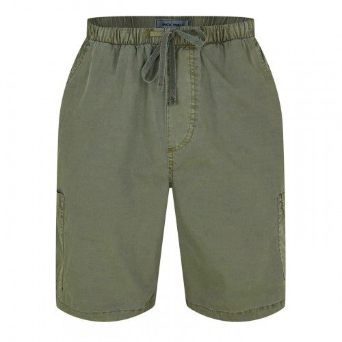 Front - Jack Wills Mens Cotton Blend Cargo Shorts