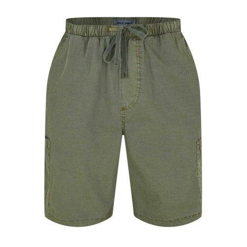 Front - Jack Wills Mens Cotton Blend Cargo Shorts