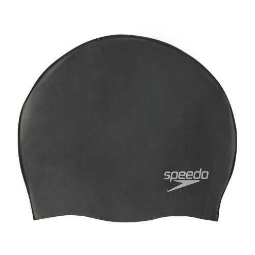 Front - Speedo Unisex Adult Plain Swimming Cap