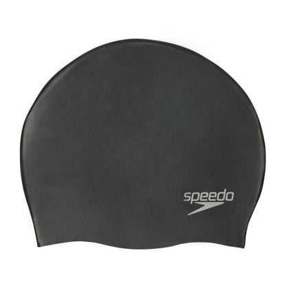Front - Speedo Unisex Adult Plain Swimming Cap