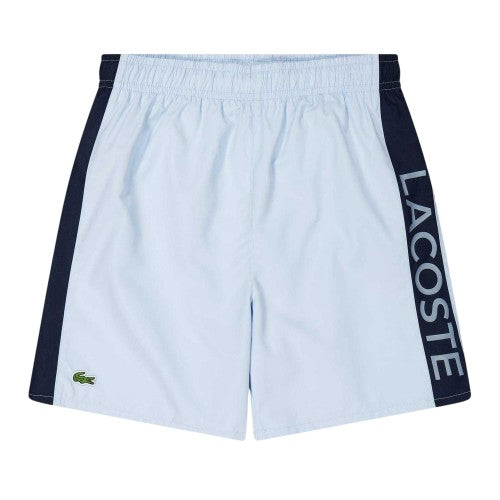 Front - Lacoste Mens Lettering Swimming Swim Shorts