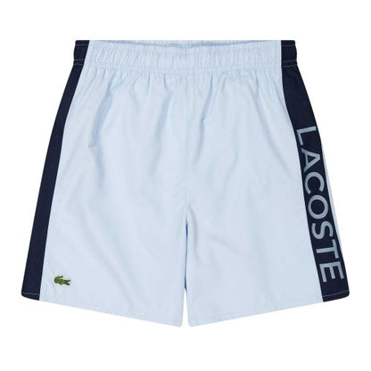 Front - Lacoste Mens Lettering Swimming Swim Shorts