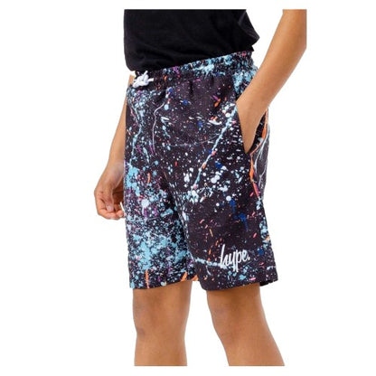 Front - Hype Boys Splatter Swim Shorts
