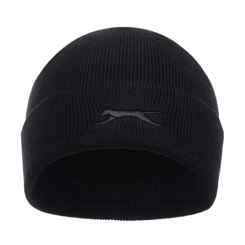 Front - Slazenger Childrens/Kids Embroidered Logo Acrylic Winter Beanie
