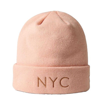 Front - New Era Unisex Adult NYC Lettering Casual Beanie