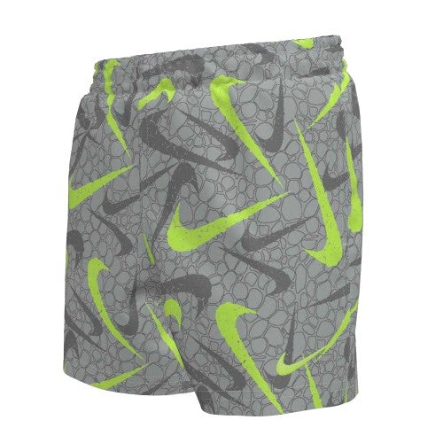 Front - Nike Boys Patterned Swimming Swim Shorts
