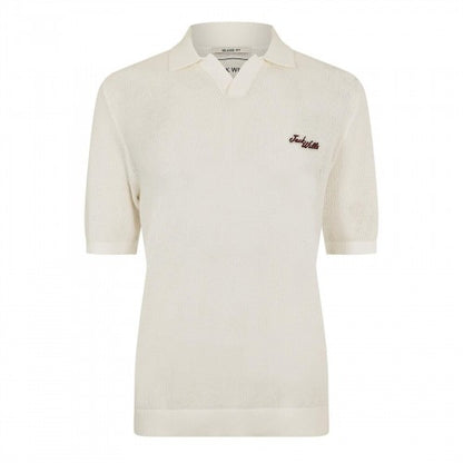 Front - Jack Wills Mens Knitted Relaxed Fit Short-Sleeved Polo Shirt