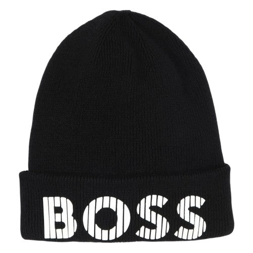 Front - Boss Childrens/Kids Lettering Beanie