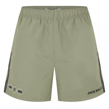 Front - Jack Wills Mens Stripe Swim Shorts