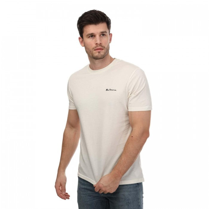 Front - Ben Sherman Mens Script Logo T-Shirt