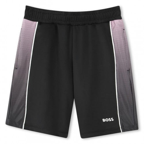 Front - Boss Childrens/Kids Gradient Side Panels Relaxed Fit Shorts