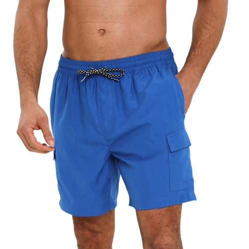 Front - Threadbare Mens Relaxed Fit Swim Shorts