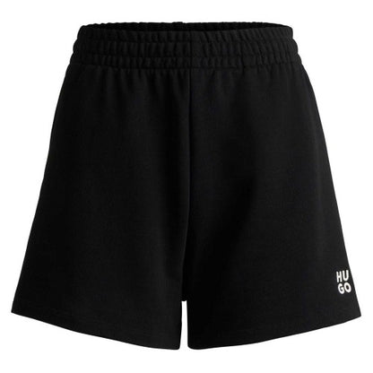 Front - Hugo Womens/Ladies Cotton Elasticated Waist Sweat Shorts